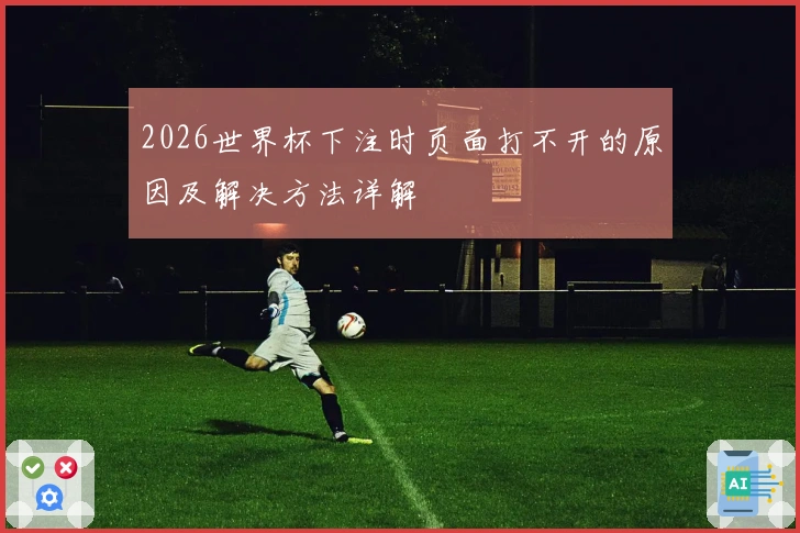 2026世界杯下注时页面打不开的原因及解决方法详解