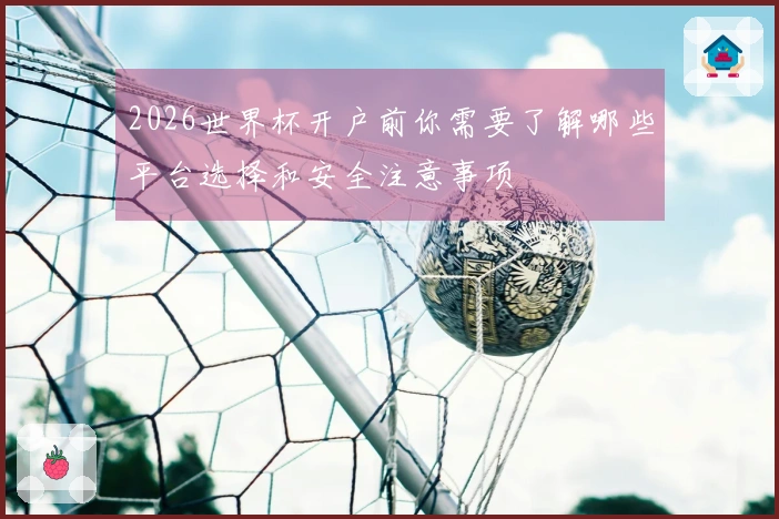 2026世界杯开户前你需要了解哪些平台选择和安全注意事项